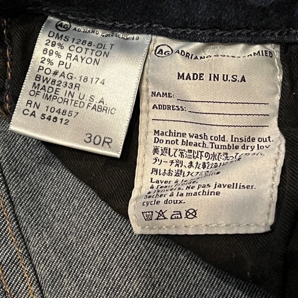 Adriano Goldschmied Dark Blue Full Length Stretch Skinny Jeans - Picture 11 of 11